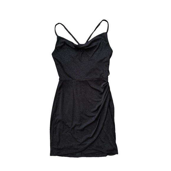 B. Darlin Dresses & Skirts - B Darlin Black Glitter Cocktail Dress Women's Small Party Glam Whimsigoth Dark
